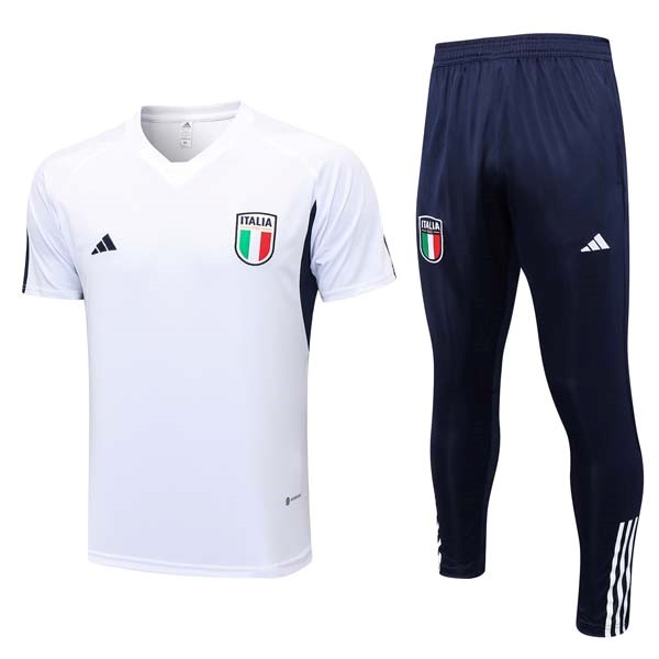 Camiseta Italia Conjunto Completo 2023 2024 Blanco Azul
